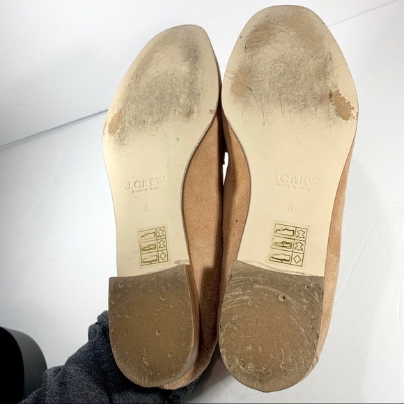 J.Crew Suede Penny Loafer Slip On 6 Tan Beigh Nude - Picture 7 of 8